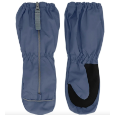 Calikids - Mitaines imperméables mi-saison à revers long avec fermeture éclair - Bleu ardoise Calikids - Mitaines imperméables mi-saison à revers long avec fermeture éclair - Bleu ardoise